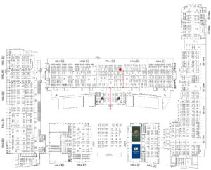 第二十三届中国厦门国际石材展览会磐珉展位C3019路线指引图